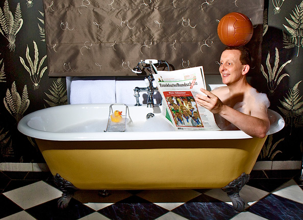 Jeton in der Badewanne